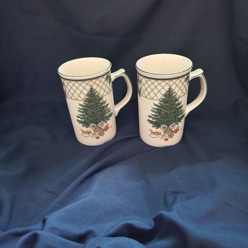 Mikasa Tall Heritage Mugs, set of 2